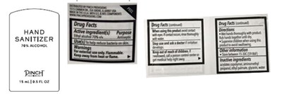 Pinch Provisions Hand Sanitizer 0.5 Fl Oz (Pinch Provisions Hand Sanitizer 0.5 Fl Oz)